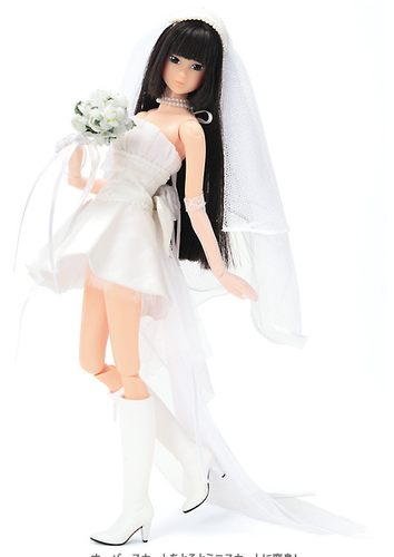 Momoko doll Dramatic Bride Sekiguchi 2006 2WAY dress of long and miniskirt - Picture 4 of 9