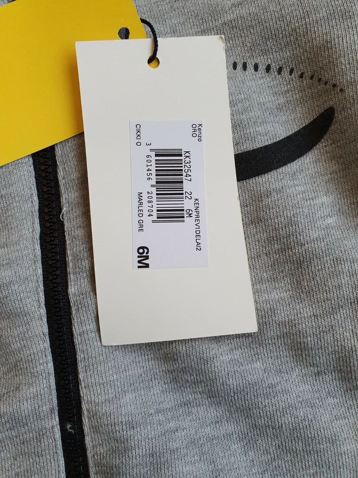 New genuine Kenzo baby grey snowsuit size 6 months - Image 4 of 4