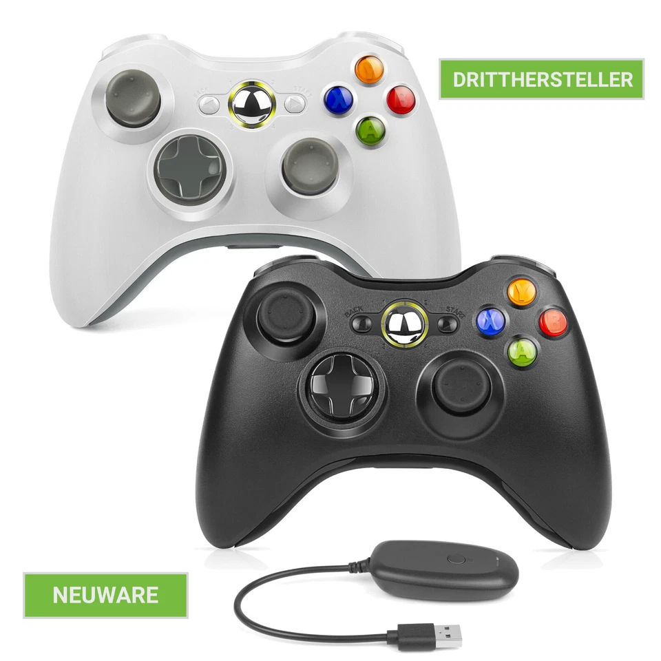 XBOX 360 Konsole (weiß / schwarz) SLIM ELITE Auswahl + ORIGINAL Controller 🎮✅ - Bild 2 von 2