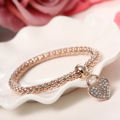 Set 3 Bracciali Donna Argento - Braccialetti Glitter Regolabili Regalo Madre