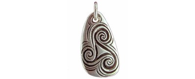 Pendentif Silex Triskel En Argent Massif Toulhoat - Bijou Breton Celtique Neuf