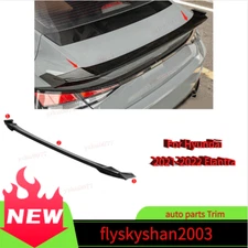 Glossy Black Car Rear Tail Trunk Spoiler Wing Lip For Hyundai 2021-2022 Elantra