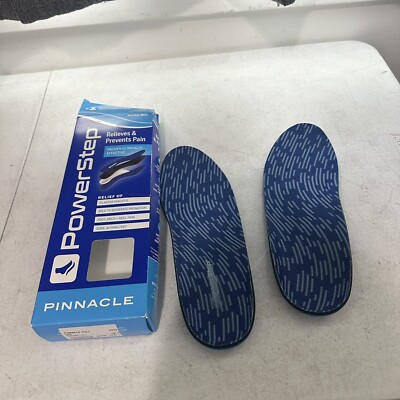 Powerstep Orthotics Foot Insoles Neutral Arch Support PINNACLE 11 - 11 1/2 New