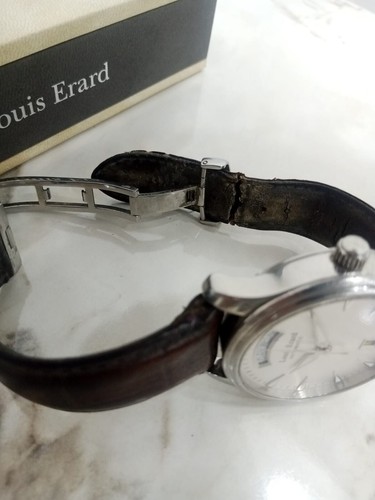 Louis Erard watch, very rare, automatic, with leather strap - Picture 12 of 17