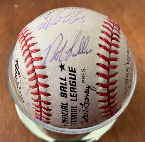 1986 Giants Team Signed Rawlings Baseball - McCovey, Mays - Picture 5 of 8