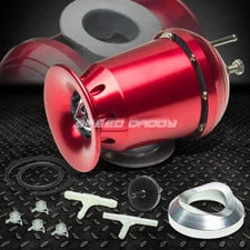 ADJUSTABLE ALUMINUM T3 TURBO/INTERCOOLER SQV BLOW OFF VALVE BOV BOOST PSI RED