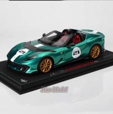 BBR 1:18 Ferrari 812 Competizione aperta Limited Resin Diecast Model Car Green