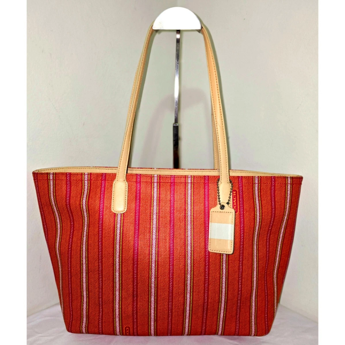 バッグ Coach Tote Work Bag Legacy Multi Stripe Coach Legacy Striped Large Bags & Handbags for Women for sale | eBay