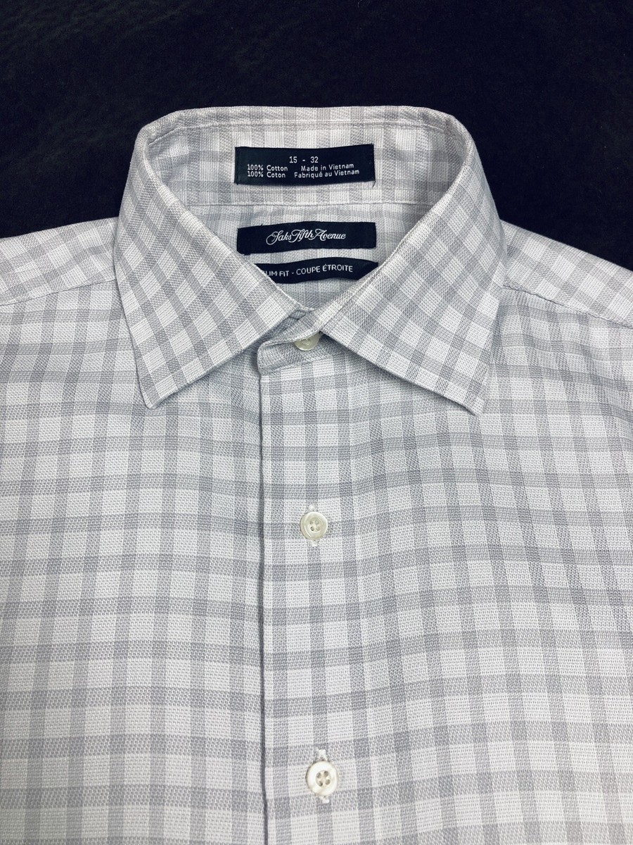 saks fifth avenue dress shirts review Saks Fifth Avenue Men's Cotton Classic Dress Shirt - Light Blue