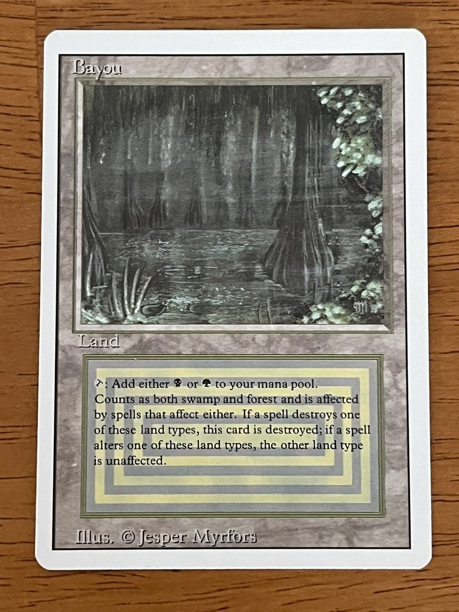 Magic The Gathering Bayou (revised) Near Mint LANDDROP1 | eBay Magic The Gathering Bayou (revised) Near Mint LANDDROP1 | eBay