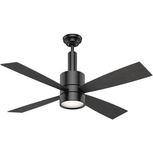 Casablanca 54" Matte Black Wall Control LED Light Ceiling Fan Reversible Blades