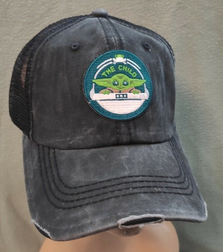 Yoda The Child Mesh Trucker Hat Black 