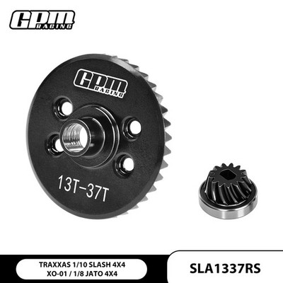 GPM 40Cr Steel Spiral-Cut Ring & Pinion Diff Gear 37T-13T TRAXXAS SLASH 4X4 Ford