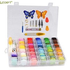 Embroidery Kit 50/150/200/250/450Pcs Cross Stitch Thread With Threader Bobbins S