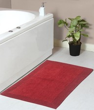 Home Weavers Luxury Collection 100 Cotton Reversible Bathroom Rug, Washable