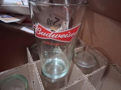 Budweiser King of Beers Vintage Pint Glasses Set of 9 Made In USA