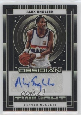 2024 Panini Obsidian Twilight Signatures /149 Alex English #TS-AED Auto HOF 0t64