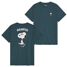 T-Shirt Bavarois Grantler Klub Snoopy Blaugrau En Coton Bio Unisexe