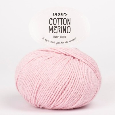 DROPS Baumwolle Merinowolle Garn DK doppelt stricken & häkeln 50g 110m alle Farbtöne