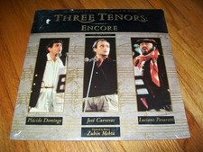 THREE TENORS: ENCORE Laserdisc LD BRAND NEW SEALED VERY RARE GREAT MUSIC 