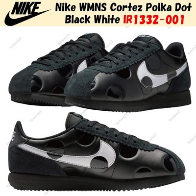 Nike WMNS Cortez Polka Dot Black White IR1332-001 Women's Size