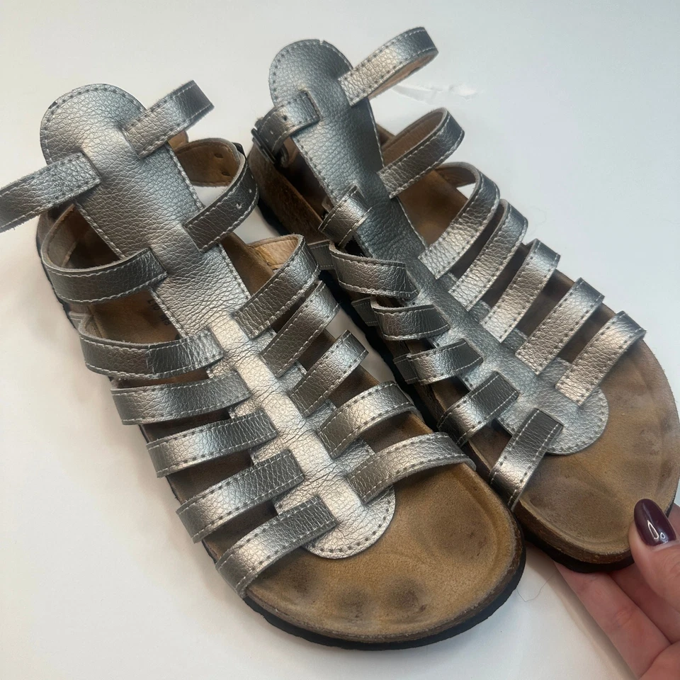 Betula Birkenstock 银色角斗士凉鞋 10 — 第 3/4 张图片