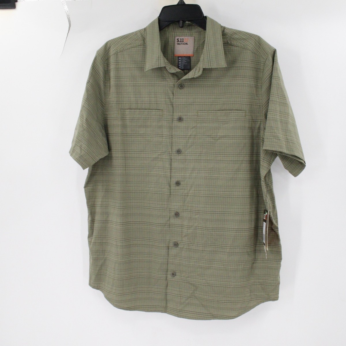 NWT 5.11 Tactical Ellis Shirt Mens Medium Short Sleeve Button Up