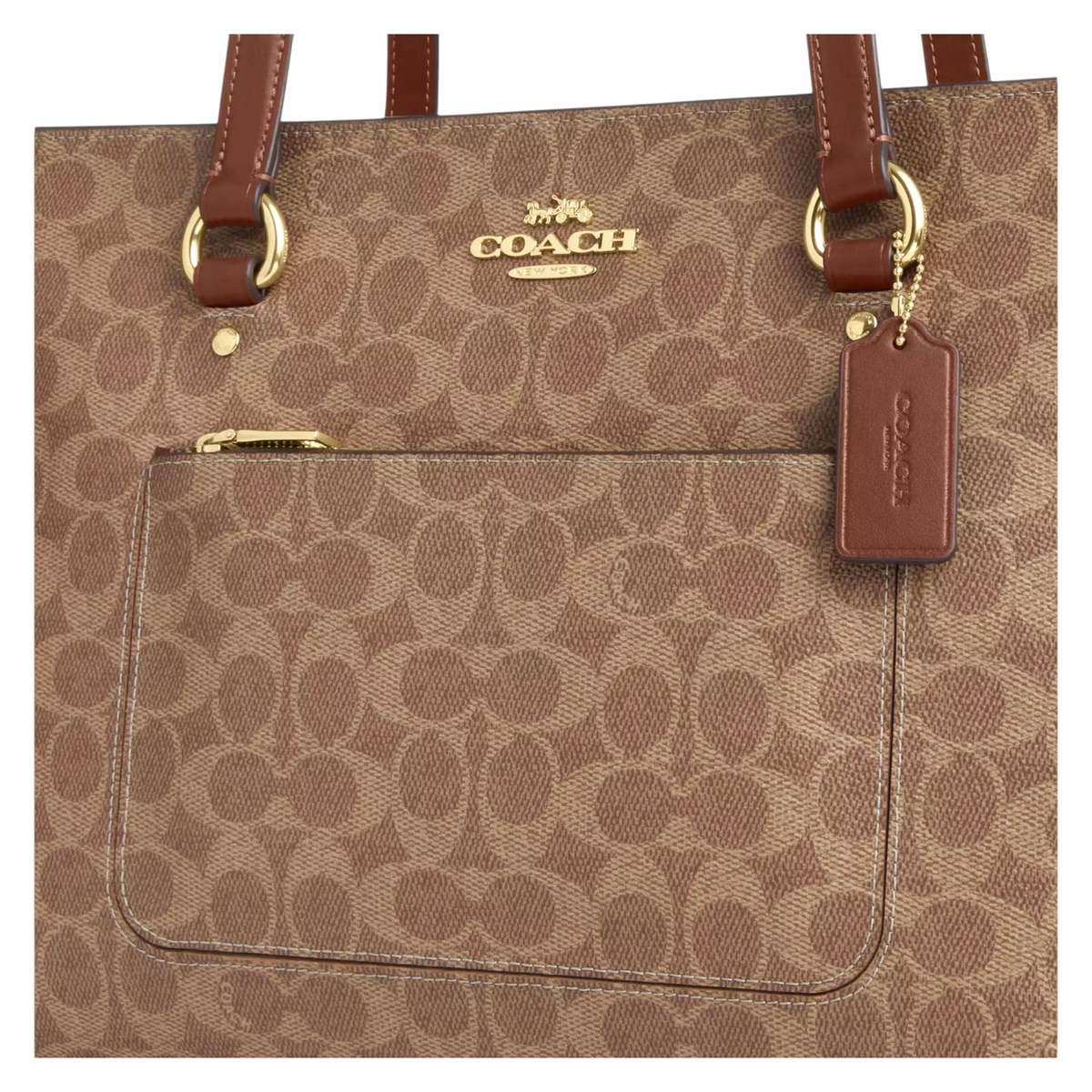 1223-269 COACH 2Way バッグ　サボローブラウン　30348 Coach Station Tote Bag In Signature Canvas | Brixton Baker