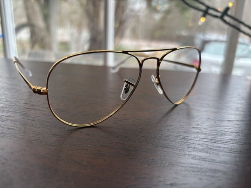 Ray-Ban Aviator Gold Frames EUC RB 6489 Metal ll 3086 55 14 140