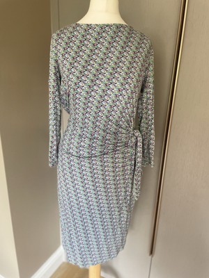 ESPRIT Women s Dress Size Medium Green Blue Geometric Pattern