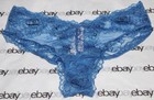 NEW Victoria's Secret Bombshell Plunge Bra 36C Denim Blue Lace & Cheeky Set L VS — photo 3