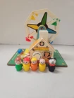 Fisher Price Little People vintage Musical Ferris Wheel 1960s works w 4 People