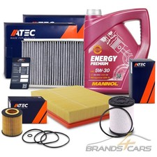 ATEC INSPEKTIONSPAKET +5l 5W-30 F&Uuml;R FIAT CROMA OPEL SIGNUM VECTRA C 1.9 CDTi