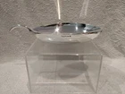 Vintage 1970 small fruit bowl Christofle leaf form Lino Sabattini 23,2cm