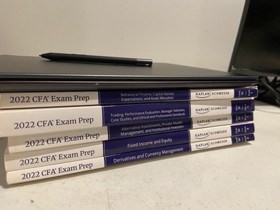 CPA Exam Preparation Books Kaplan SCHWESER English Edition 5 Book Set  Used