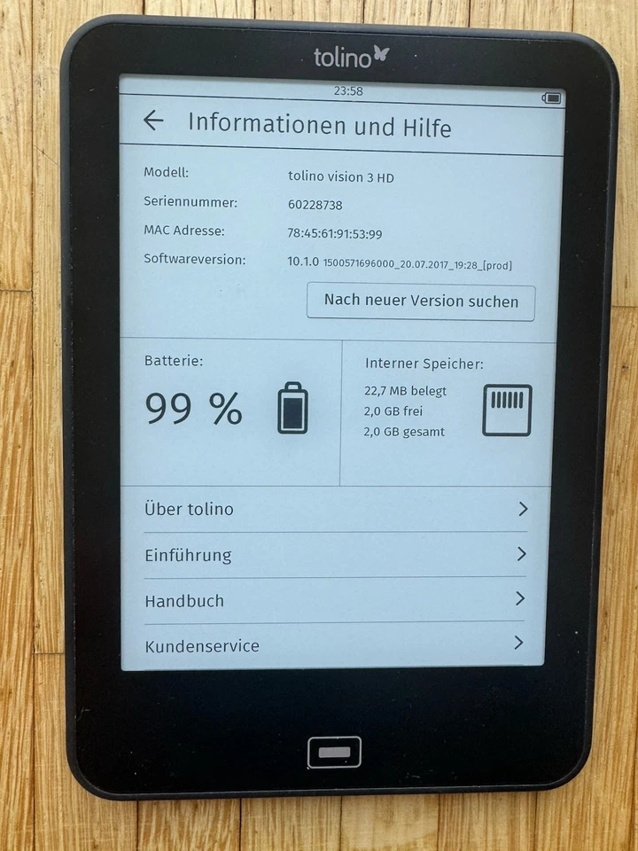 tolino vision 3 hd - Bild 2 von 2