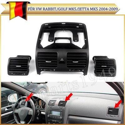 Für VW Golf GTI MK5 Jetta Lüftungsdüsen Heizung Verkleidung 1K0819728+1K0819709