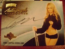 2014 Benchwarmer Hockey Anna Sophia Berglund AUTO GOLD NO Ser# PLAYMATE SP RARE