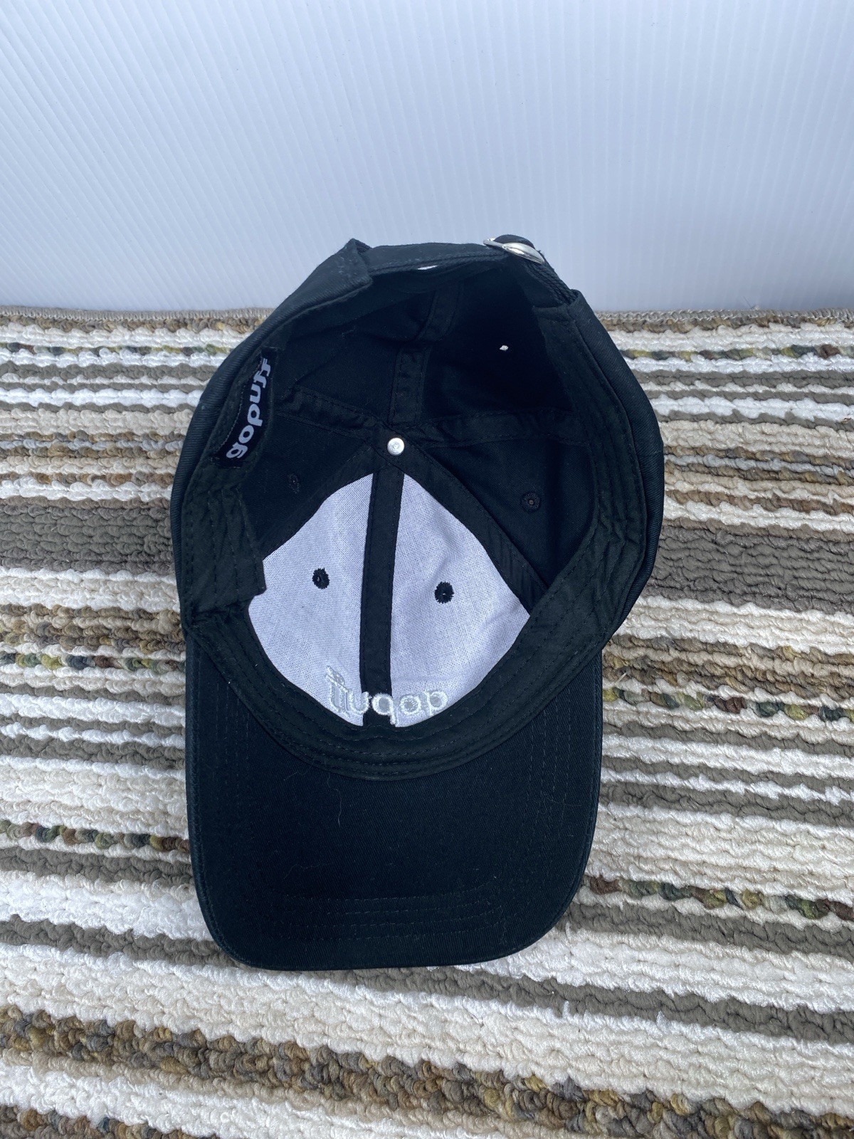 Gopuff Black Baseball Cap Adjustable Strapback Em… - image 4