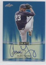 2015 Leaf Metal Draft Blue Prismatic 39/50 Alex Young #BA-AY1 Auto h3a