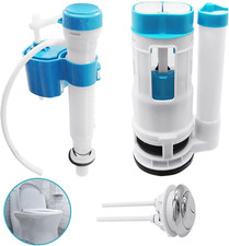 Toilet Flush System Replacement, Wieat Dual Flush Fill Toilet Cistern Kit, Push