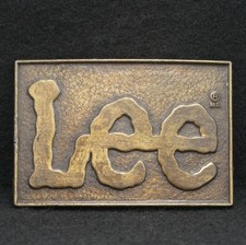 WC09123 AMAZING VINTAGE 1970s  LEE  JEANS  WESTERRN WEAR BRAND BELT BUCKLE