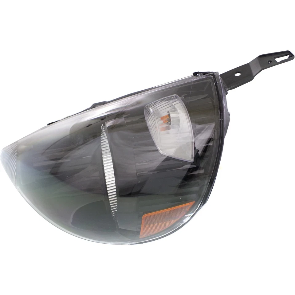 Driver Side Headlight For Honda Fit 2007-2008 Halogen w/ Bulb/s Nighthawk Black - Image 2 of 4