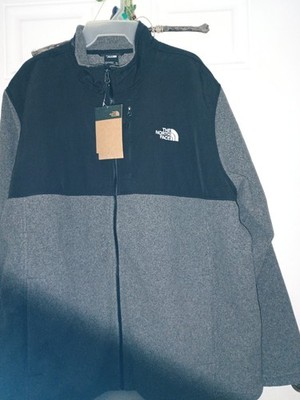 NWT The North Face Jacket Mens 2XL Gray FullZip Polartec Denali Fleece MSRP $139
