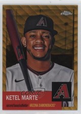 2022 Topps Chrome Platinum Anniversary Gold Wave Refractor 41/50 Ketel Marte xr1