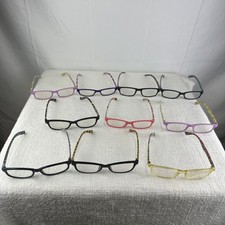 Lot Of 10 - Women s Eyeglass Frames Only - Colorful Stylish Glasses Assorted Set