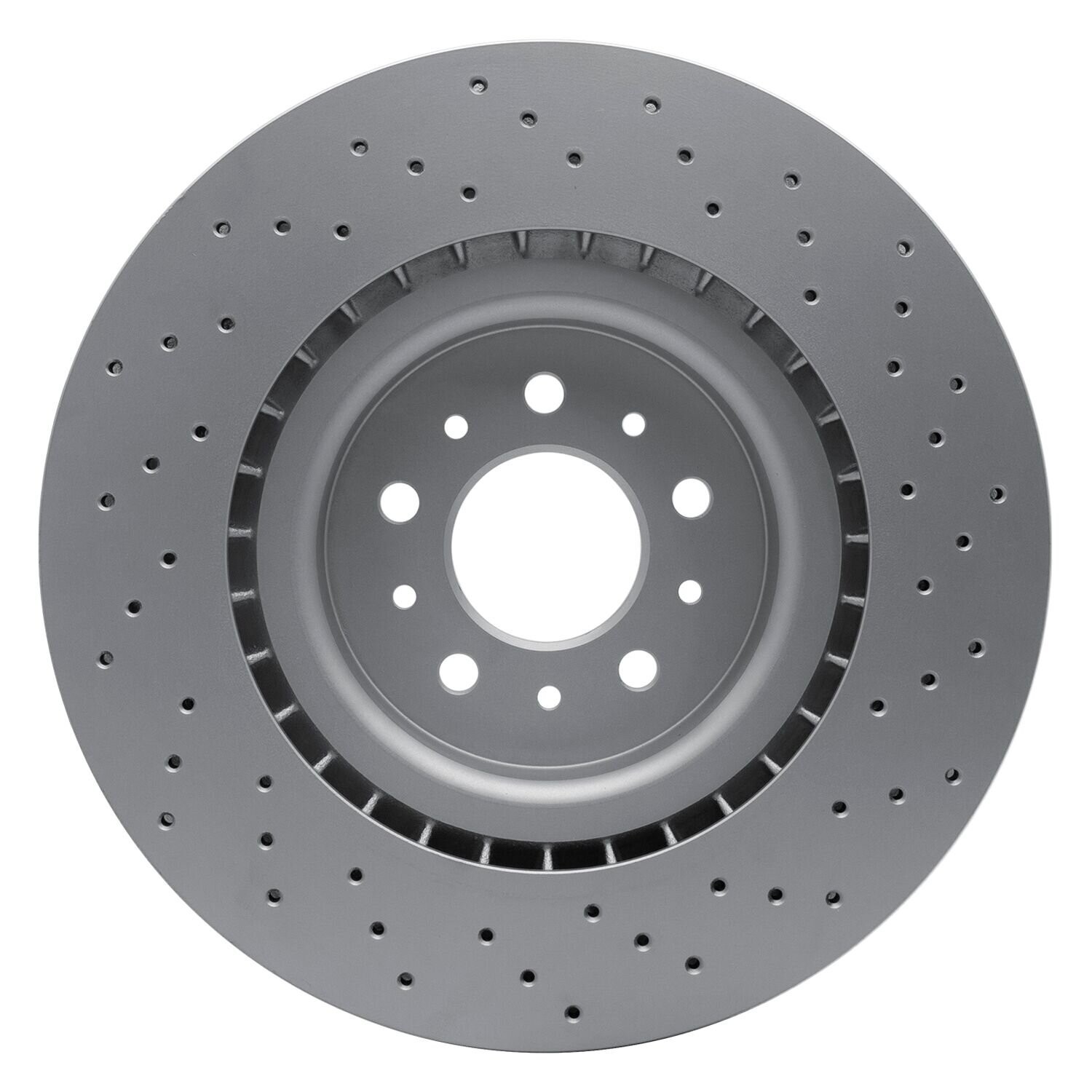For Ford GT 05-06 R1 Concepts GeoSpec Drilled 1-Piece Front Brake Rotor