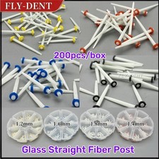 200pcs/box Dental Fiber Post Glass Straight Teeth Restorative 1.2/1.4/1.6/1.8mm