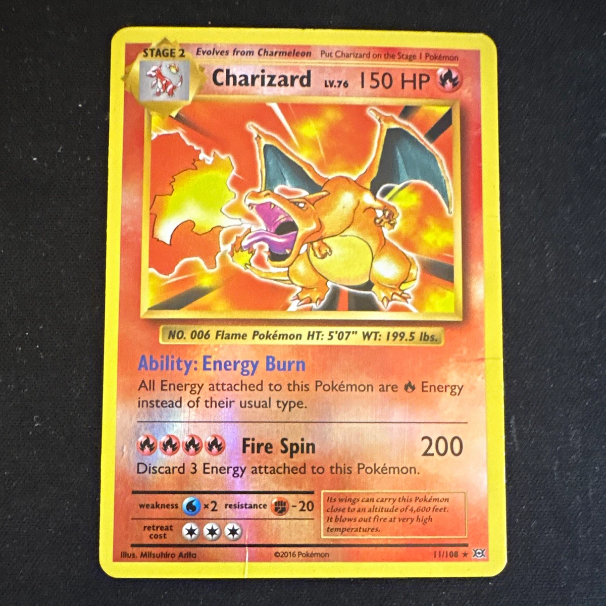 Charizard Pokémon TCG Holo Rare Individual Collectible Card Game
