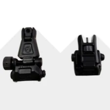 T actical Folding Low Profile Front & Rear Sights For P icatinny D iopter S cope